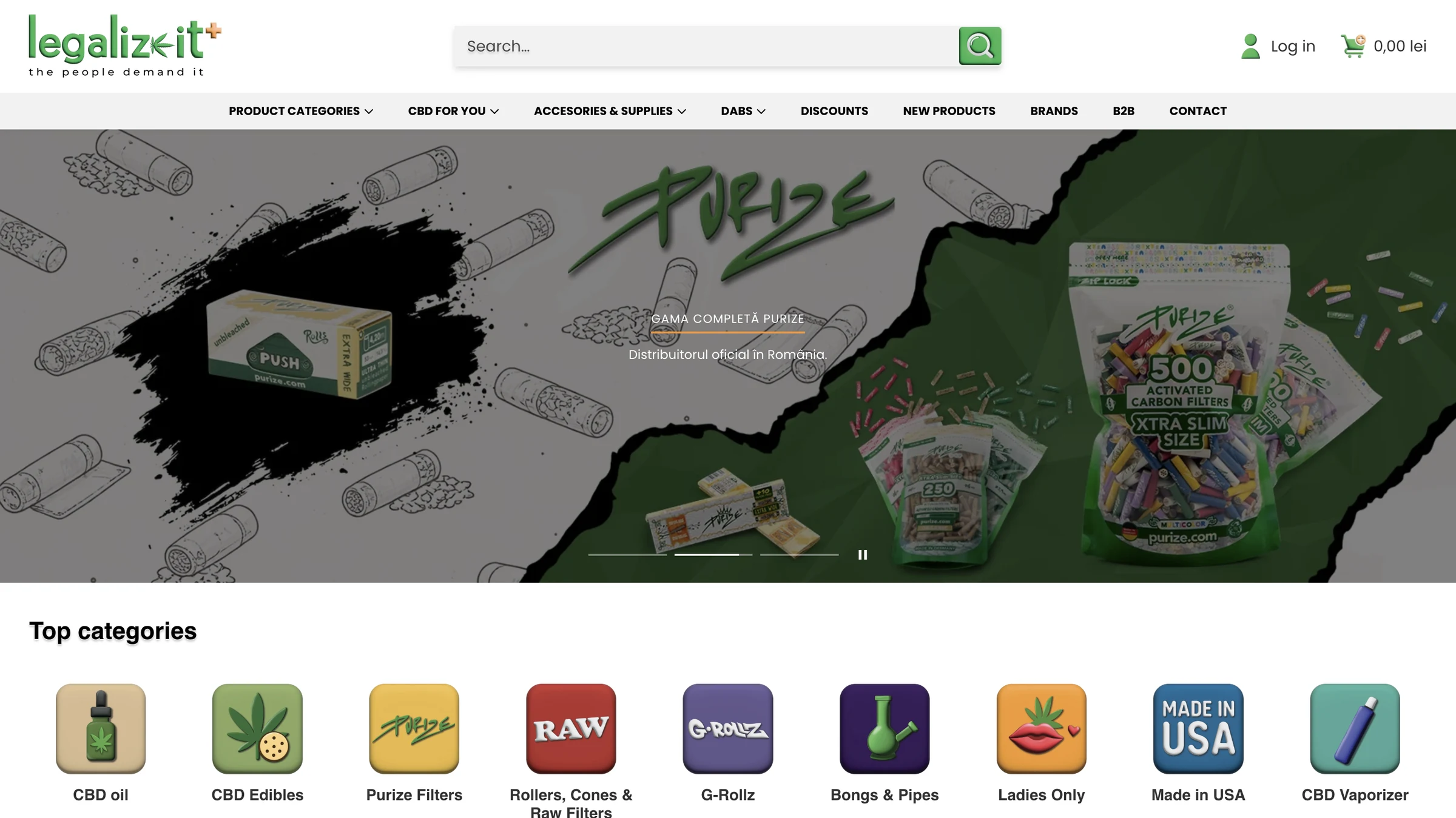 Legalize It Plus CBD Store — Dezvoltare Shopify · Migrare WooCommerce